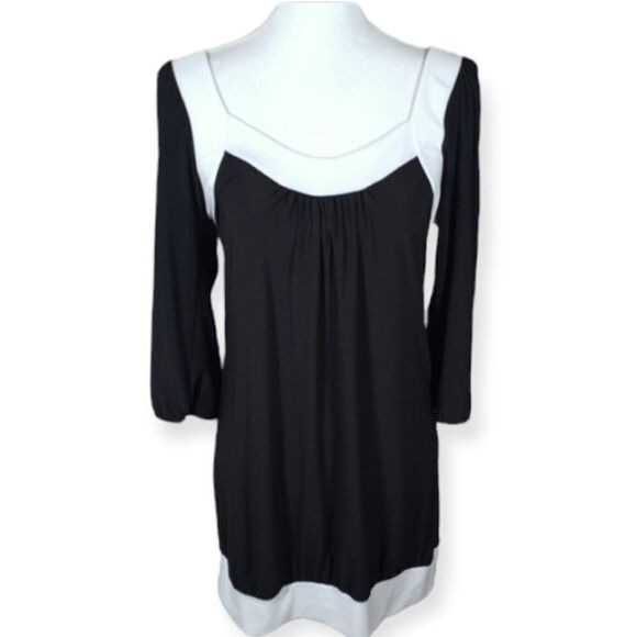 WINDSOR BLACK & WHITE MINI DRESS SZ.L EUC - Picture 1 of 8